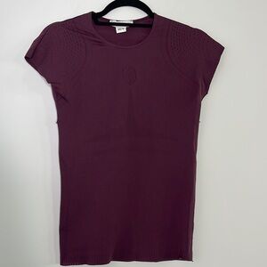 Samshield shirt with crystals.  burgundy color size s|xs